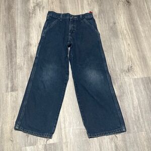 WRG‎ Jeans Co. Boys Carpenter Jeans Size 10 Regular Adjustable Waist Denim